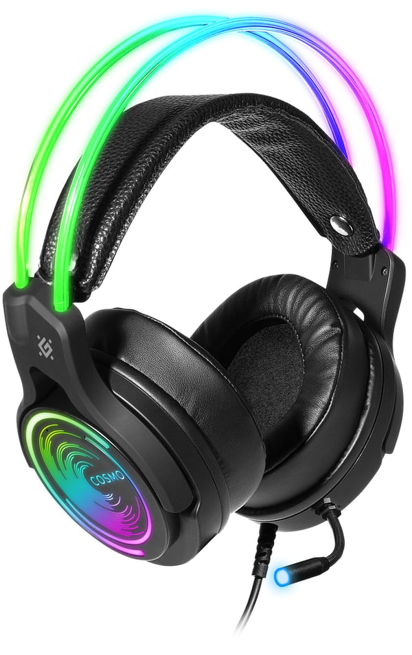 Defender Cosmo Pro Headset Ledningsført Spil Sort