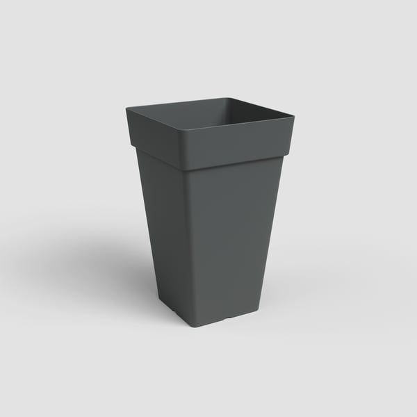 Artevasi Capri Square High Pot Antracit 4 styck
