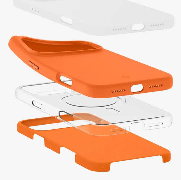 Spigen Silicone Fit (Mag Fit) mobiltelefon etui 17,5 cm (6.9") Cover Orange
