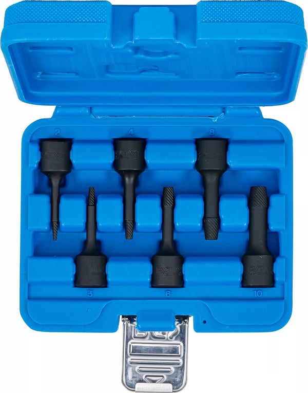 BGS technic Twist Socket Set (Spiral Profile) / Screw Extractor stikkontakt