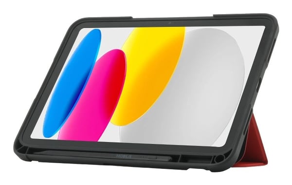 Mobilis 062008 tablet etui 27,9 cm (11") Flipetui Sort, Rød, Transparent