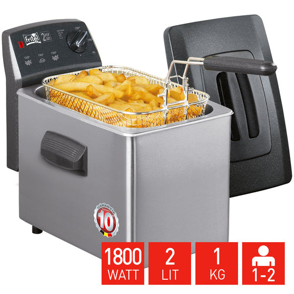 Fritel SF 4049 Enkelt 2 L Enkeltstående 1800 W Frituregryde Sølv
