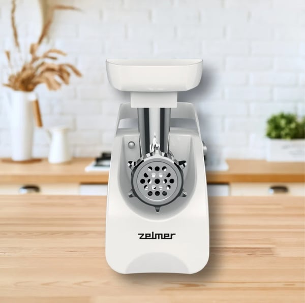 Miniatyrbild 6 av 7: Zelmer ZMM9801B köttkvarn 2200 W Rostfritt stål, Vit