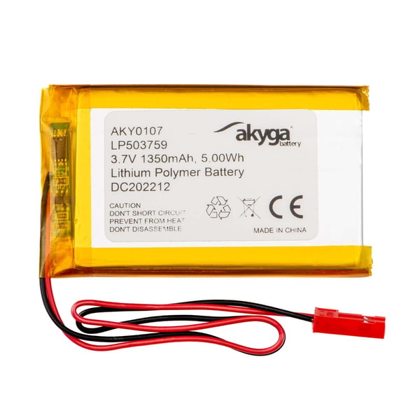 Miniatyrbillede 1 af 3: Akyga AKY0107 reservedel til mobiltelefon Batteri Guld