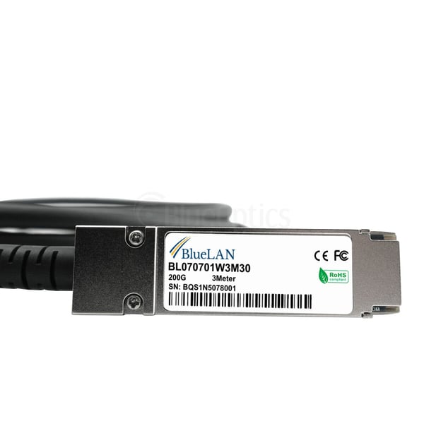 Miniatyrbillede 2 af 6: BlueOptics MCP1650-H002E26 InfiniBand og fiberoptisk kabel 2 m QSFP56 Sort