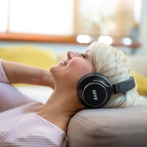 Niceboy HIVE 3 Aura ANC Headset Kabel & trådløs Opkald/musik Bluetooth Sort