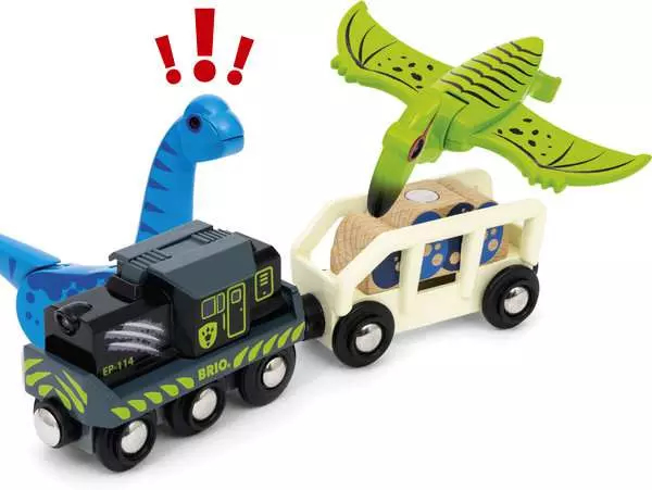 Miniatyrbild 3 av 9: BRIO Dinosaur Battery Train