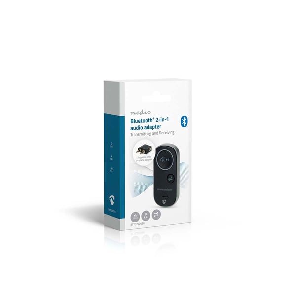 Nedis BTTC2500BK Bluetooth-musiikkivastaanotin 8 m Hopea, Musta