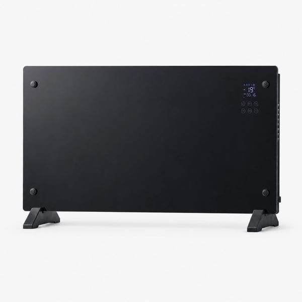 Pikkukuva 1 / 11: Extralink SMART GLASS PANEL HEATER, BLACK, 2000W, WIFI, LPL-23A-BL
