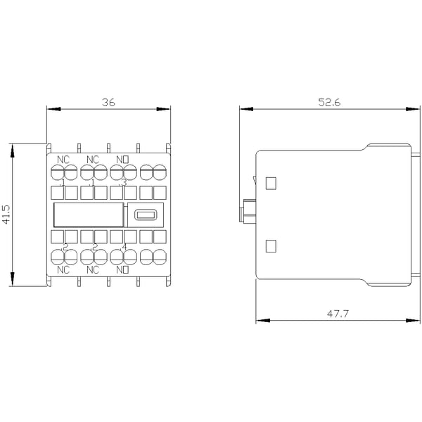 Siemens 3RH2911-2HA12 Hilfsschalterblock 1 St. tillsatskontakter