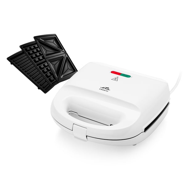 Miniatyrbillede 6 af 11: Eta Crosto 8156 90000 sandwichtoaster 750 W Hvid
