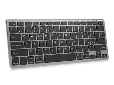 Hamlet XKK400CWB-IT näppäimistö Koti RF Wireless + Bluetooth QWERTY Italia Musta