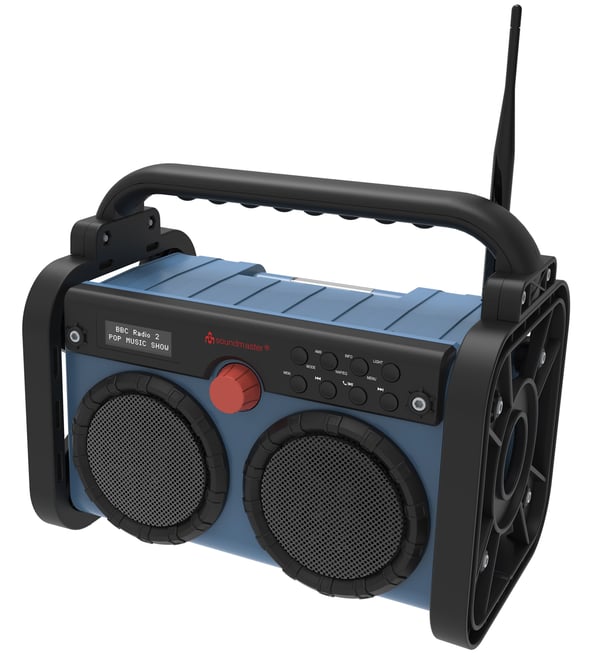 Miniatyrbillede 1 af 3: Soundmaster DAB85BL radio Bærbar Sort, Blå