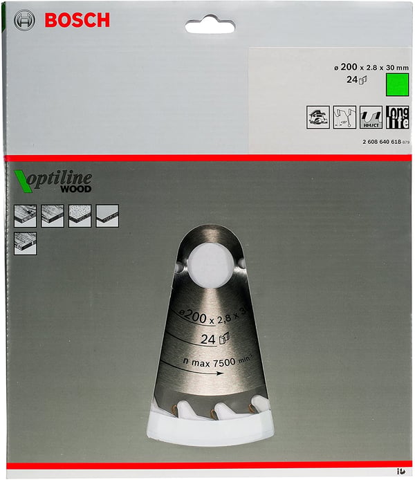 Miniatyrbillede 2 af 2: Bosch ‎2608640618 rundsavklinge 20 cm 1 stk