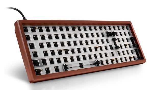 Miniatyrbild 3 av 6: Sharkoon SKILLER SGK50 S2 tangentbord Hem USB Trä