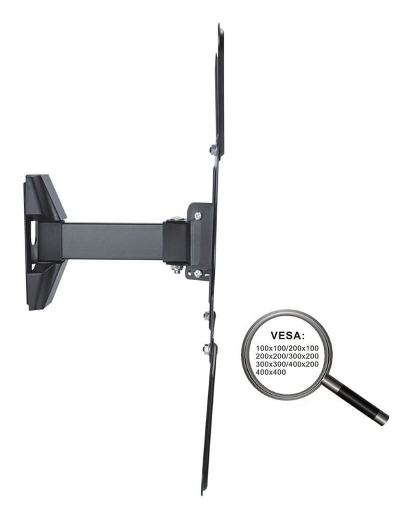 Pikkukuva 3 / 6: PureMounts PM-FM10-400 TV-kiinnike 132,1 cm (52") Musta