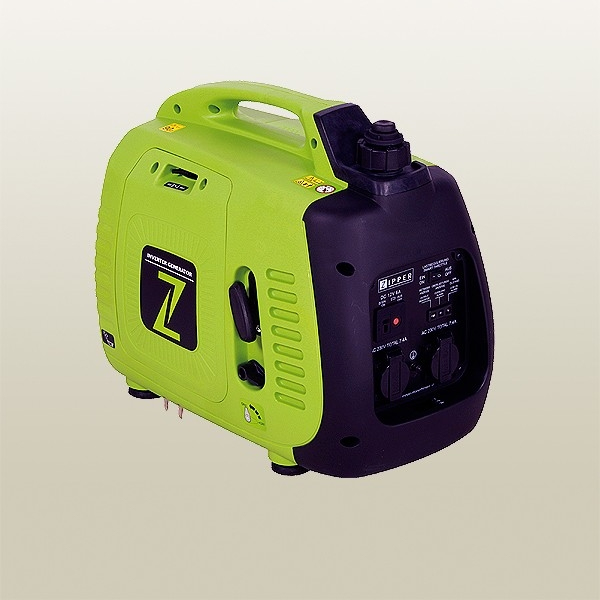 Zipper ZI-STE2000IV motor-generator 2200 W 3,8 L Benzin Sort, Grøn