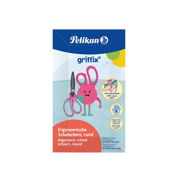 Pelikan Griffix Universal Rakt snitt Blå, Rosa