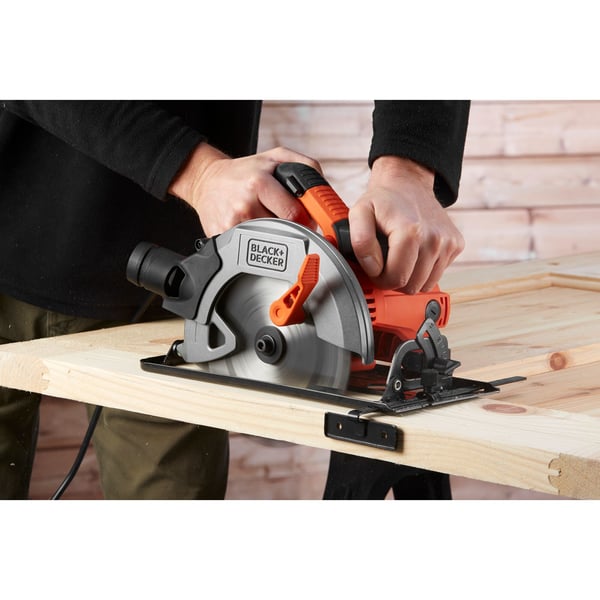 Black & Decker CS1550-QS bärbar cirkelsåg 19 cm Svart, Orange 5500 RPM 1500 W