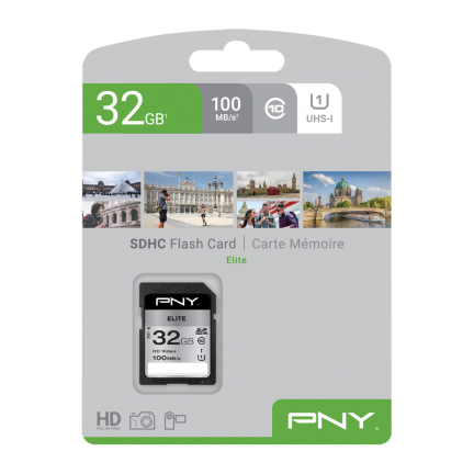 PNY Elite - Flash-hukommelseskort - 32 GB - UHS-I U1 / Class10