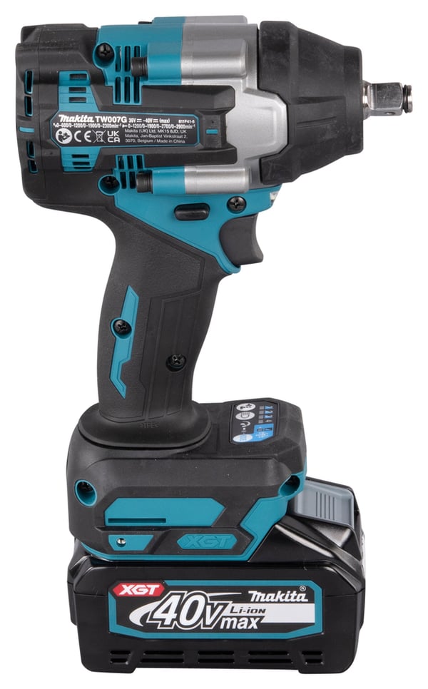 Miniatyrbild 10 av 17: Makita TW007GM201 mutterdragare 1/2" 2300 RPM 760 nm Svart, Blå 40 V