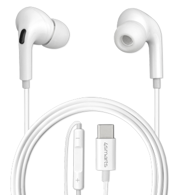 4smarts Active In-Ear Stereo Headset USB Type-C Melody Digital Basic Ledningsført I ørerne Opkald/musik Hvid 4smarts Active In-Ear Stereo Headset USB Type-C Melody Digital Basic Ledningsført I ørerne Opkald/musik Hvid