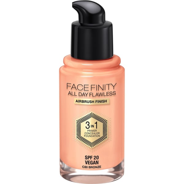 Max Factor Facefinity All Day Flawless 3 in 1 30 ml Pumppupullo Seerumi 80 Bronze