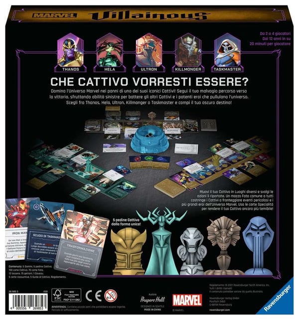Miniatyrbild 3 av 4: Ravensburger Marvel Villainous Brädspel Strategi