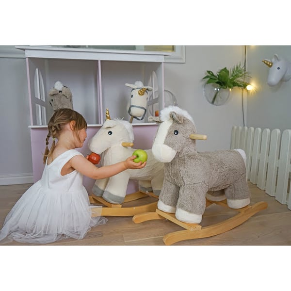 Miniatyrbillede 3 af 5: JaBaDaBaDo Plush rocker horse Dyr til at ride på