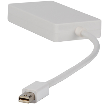 Miniatyrbillede 7 af 8: Valueline VLMP37465W0.20 videokabel adapter 0,2 m Mini DisplayPort VGA + HDMI + DVI Hvid