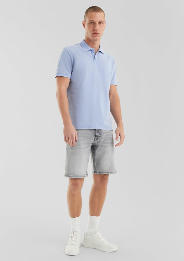 s.Oliver 2169531.5320.XXL skjorte & top Polotrøje Kort ærme Bomuld