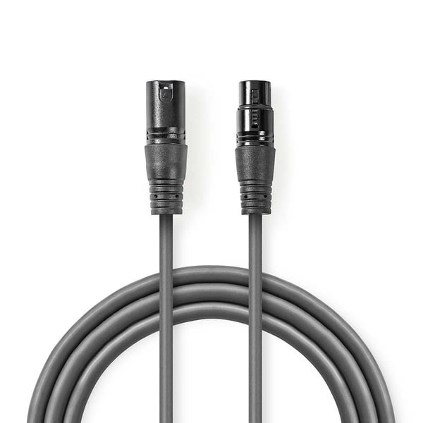 Miniatyrbild 1 av 2: Nedis COTH15010GY05 ljudkabel XLR (3-pin) Grå