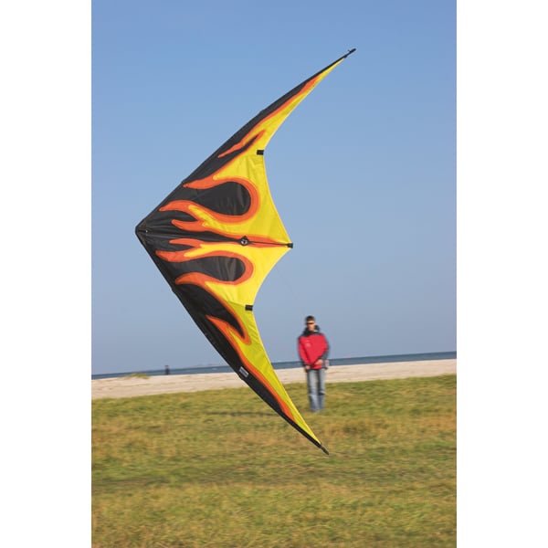 Pikkukuva 7 / 7: HQ Kites & Designs USA Bebop Fire R2F Kaksinaruiset (stuntti) leijat
