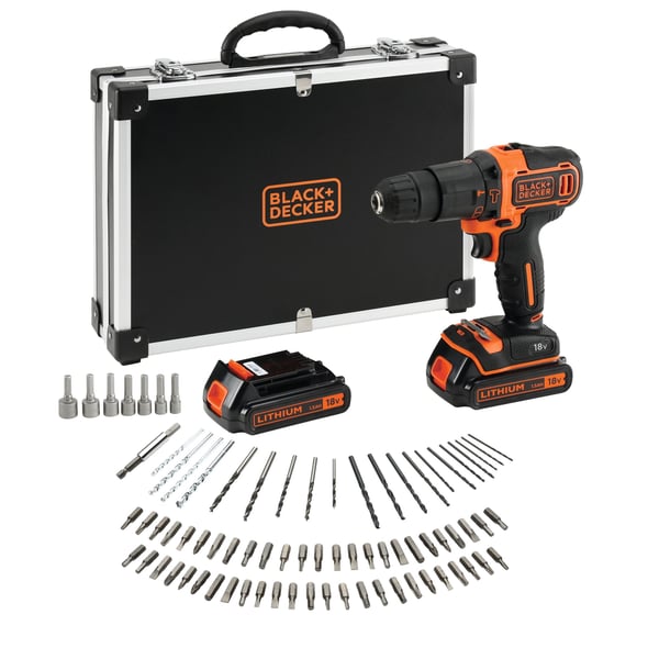 Black & Decker BDCHD18BAFC-QW borr 1400 RPM Svart, Orange