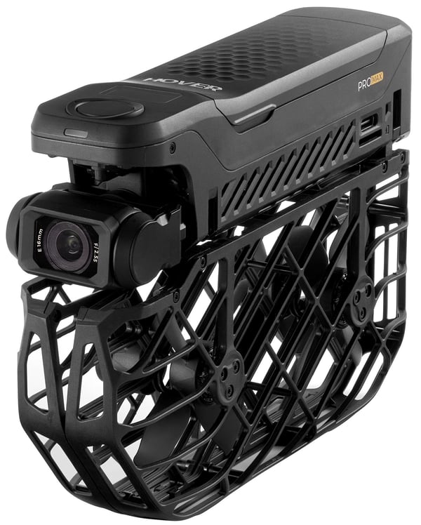 Miniatyrbillede 2 af 10: HOVERAir X1 Pro Max Basic Combo 4 rotorer Quadrokopter 48 MP 7680 x 4320 pixel 1920 mAh Sort