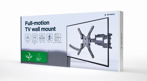 Pikkukuva 15 / 17: Gembird WM-60ST-01 TV-kiinnike 152,4 cm (60") Musta