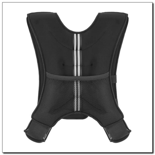 HMS Fitness KTO05 vægtvest 5 kg Neopren, Sand Sort