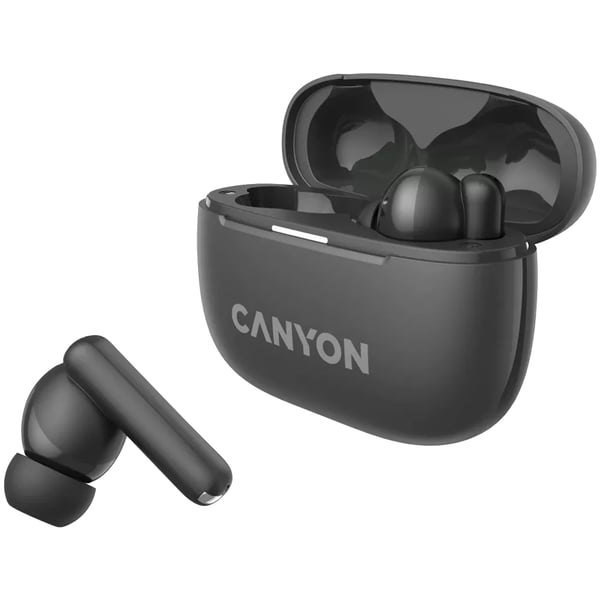 Canyon CNS-TWS10BK kuulokkeet ja kuulokemikrofoni True Wireless Stereo (TWS) In-ear Puhelut/Musiikki/Urheilu/Päivittäinen USB Type-C Bluetooth Musta