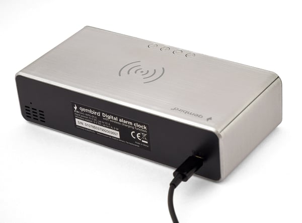 Pikkukuva 3 / 9: Gembird DAC-WPC-01-S herätyskello Digitaalinen herätyskello Hopea