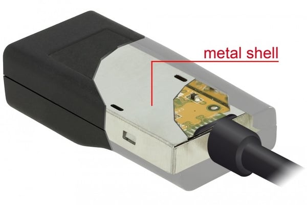 DeLOCK 63923 USB grafisk adapter 1920 x 1200 pixel Sort