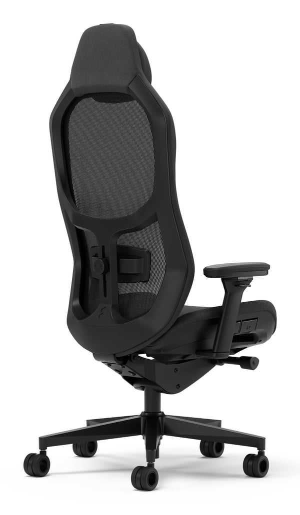 Miniatyrbillede 8 af 8: Fractal Design FD-CH-RE1M-01 video spillestol PC gamingstol Polstret sæde Sort