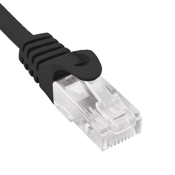 Miniatyrbillede 4 af 8: Phasak PHK 1952Gr netværkskabel Sort 0,25 m Cat6 U/UTP (UTP) Rund