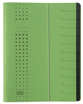 Elba 400001994 dokumentmapp med indexflik Grön Kartong A4 Elba 400001994 dokumentmapp med indexflik Grön Kartong A4