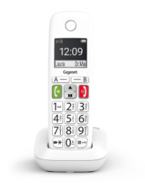 Gigaset E290 Duo Analog/DECT-telefon Nummervisning Hvid