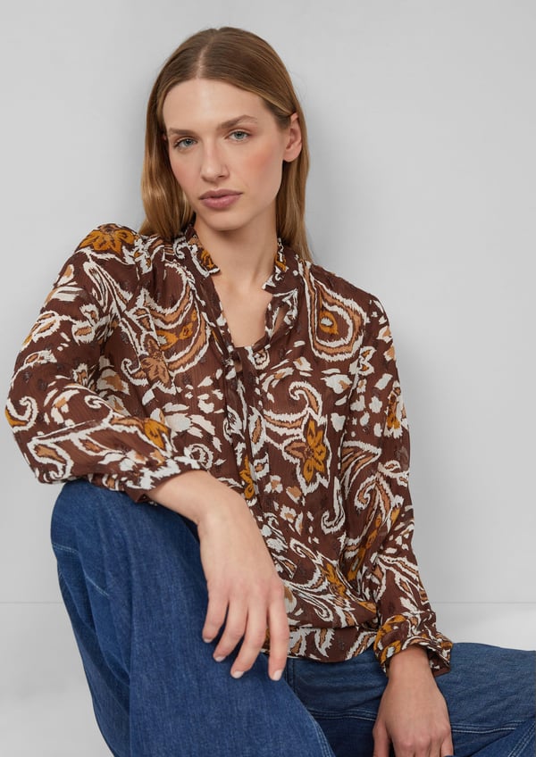 s.Oliver 2170029.89A2.32 skjorte & top Bluse Langærmet Polyester