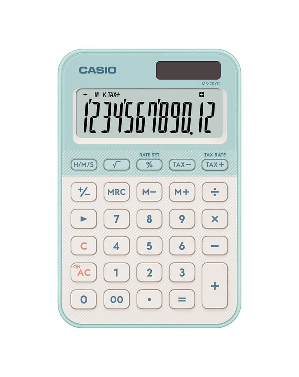 Pikkukuva 1 / 2: Casio MS-20YC laskin Työpöytä Perus Vaaleanvihreä