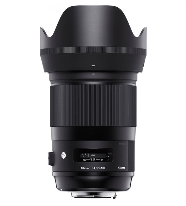 Miniatyrbillede 2 af 2: Sigma 40mm F1.4 DG HSM Art MILC Bred linse Sort