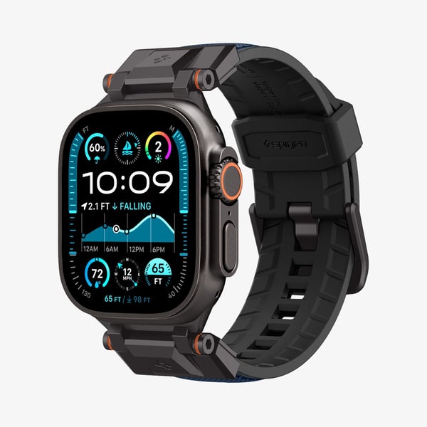 Spigen DuraPro Armor Band Marineblå Nylon, Termoplastisk polyurethan (TPU)