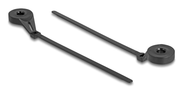 DeLOCK 18915 nippuside Ruuvikiinnitteinen johdinside Nailon Musta 100 kpl