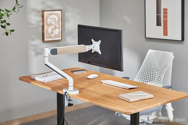 Dacomex D35-100CG-W skærmbeslag og -stativer 88,9 cm (35") Skrivebord Hvid